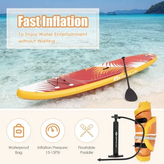 10.5' Inflatable Stand Up board with Aluminum Paddle Pump-M