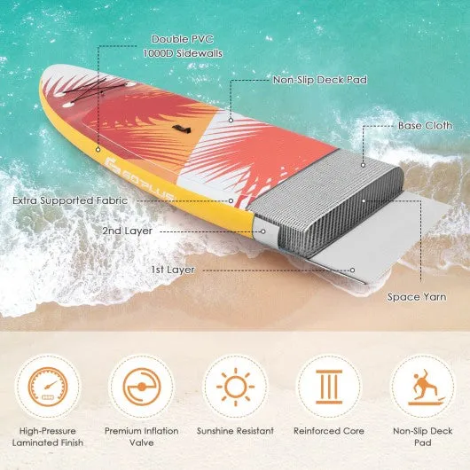 10.5' Inflatable Stand Up board with Aluminum Paddle Pump-M