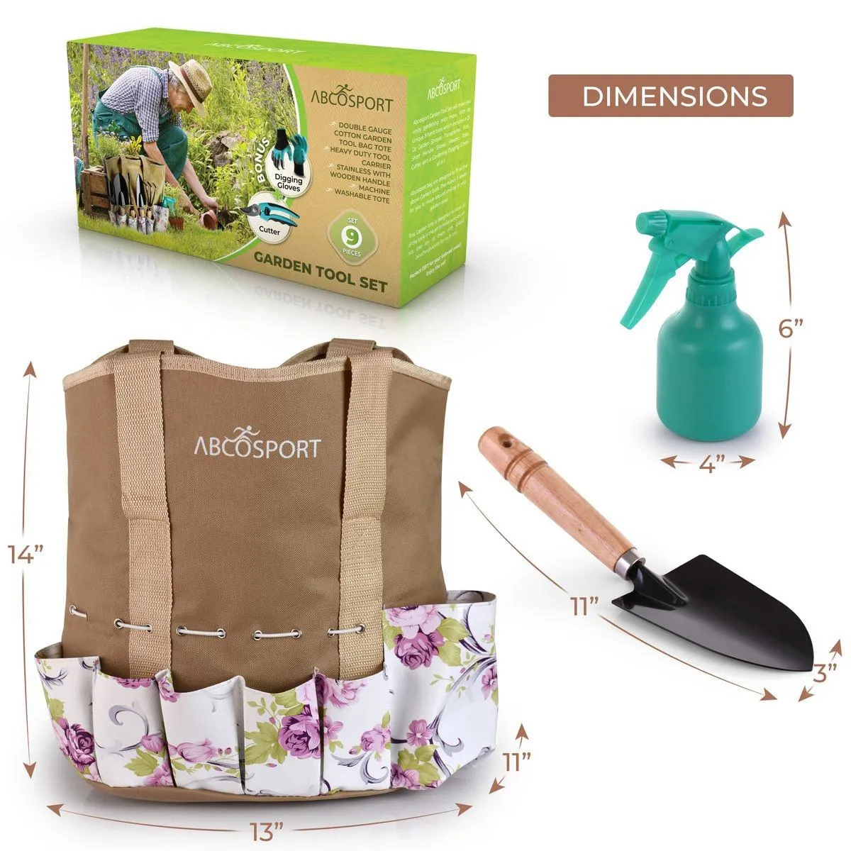 9-Piece: Gardening Tool Set