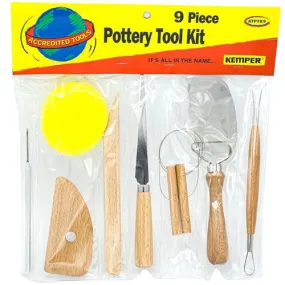 9 Piece Pottery Tool Kit ATPTK9