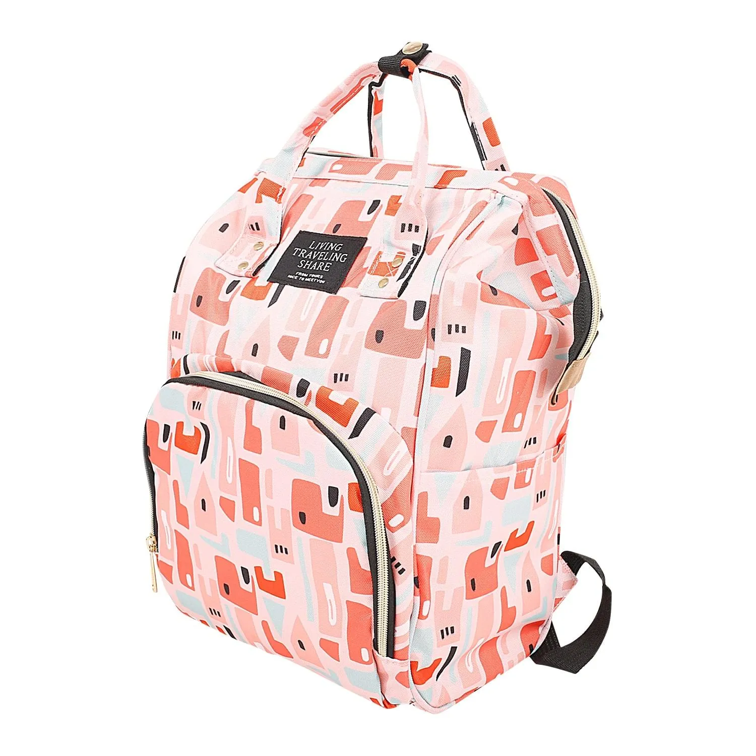 Abstract Peach Diaper Bag