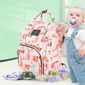 Abstract Peach Diaper Bag