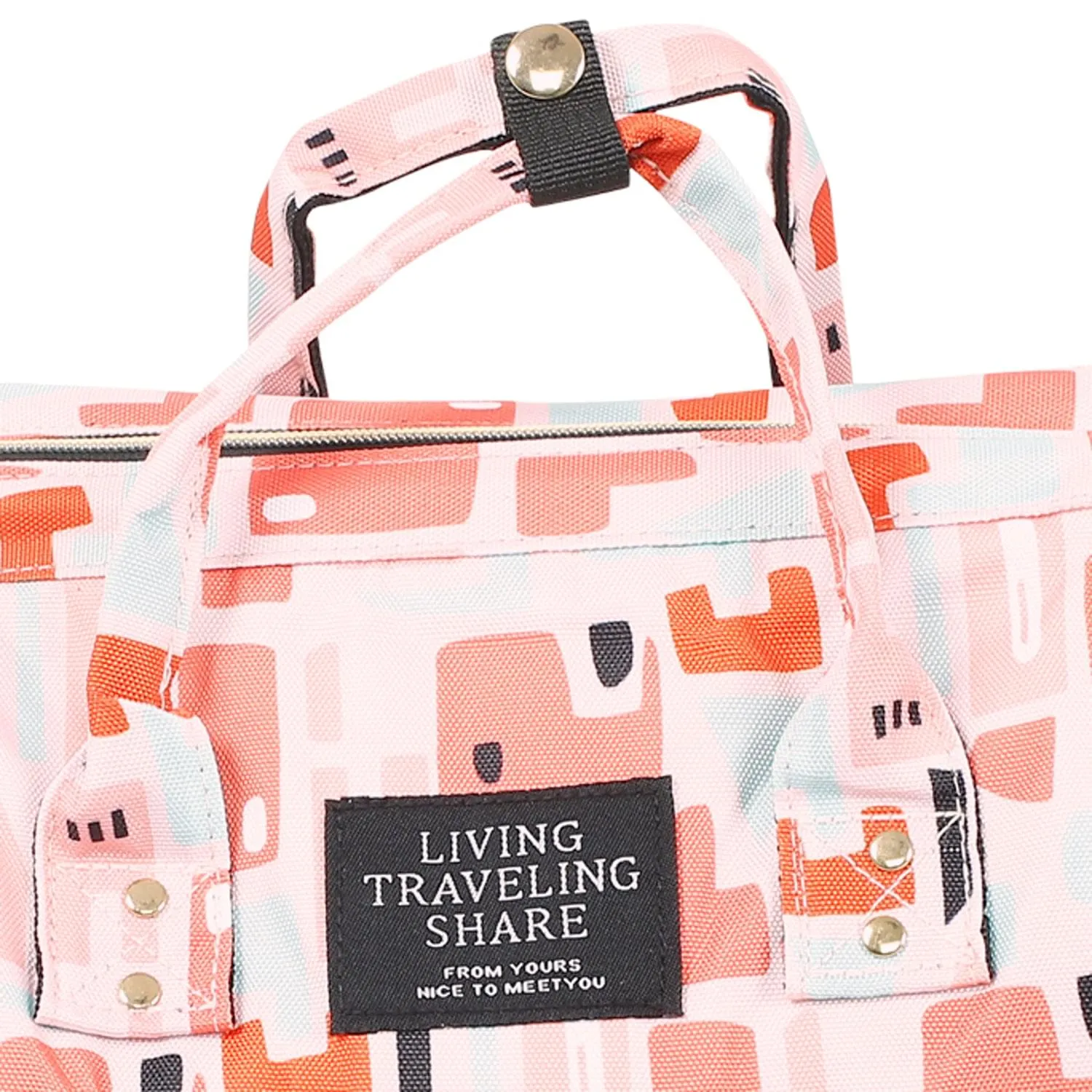 Abstract Peach Diaper Bag