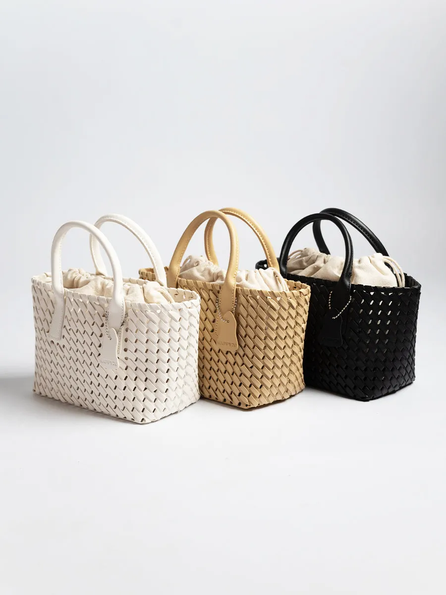 Alyna Weave Bucket Bag