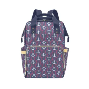 Anchors Away Multifunctional Diaper Backpack Bag