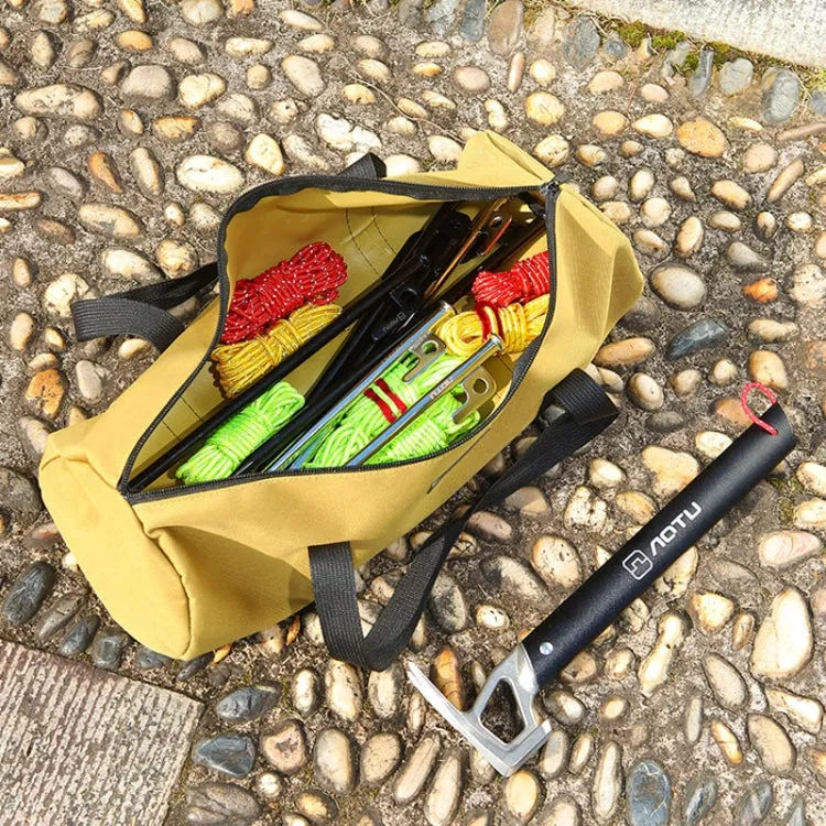 AOTU AT6549 Outdoor Spike Bag Camping Toolkit Camping Storage Bag(Mud Color)