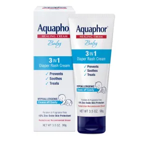 Aquaphor Baby 3 in1 Diaper Rash Cream 3.5 oz.