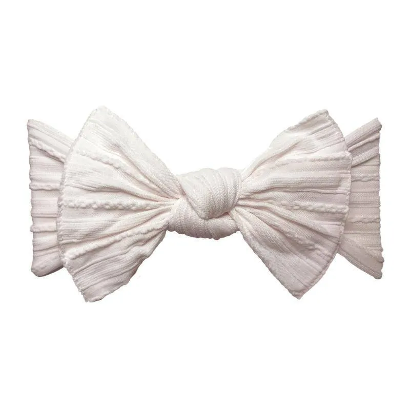 Baby Bling Bows - Cable Knit Knot - Ballet Pink