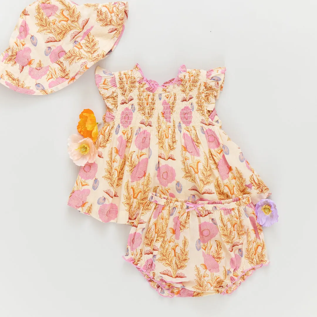 Baby Girls Stevie 2-Piece Set - Pink Gilded Floral