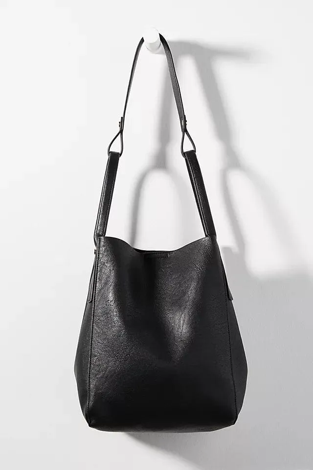 BGT85000 Soft Leather Double Handle Bucket Bag