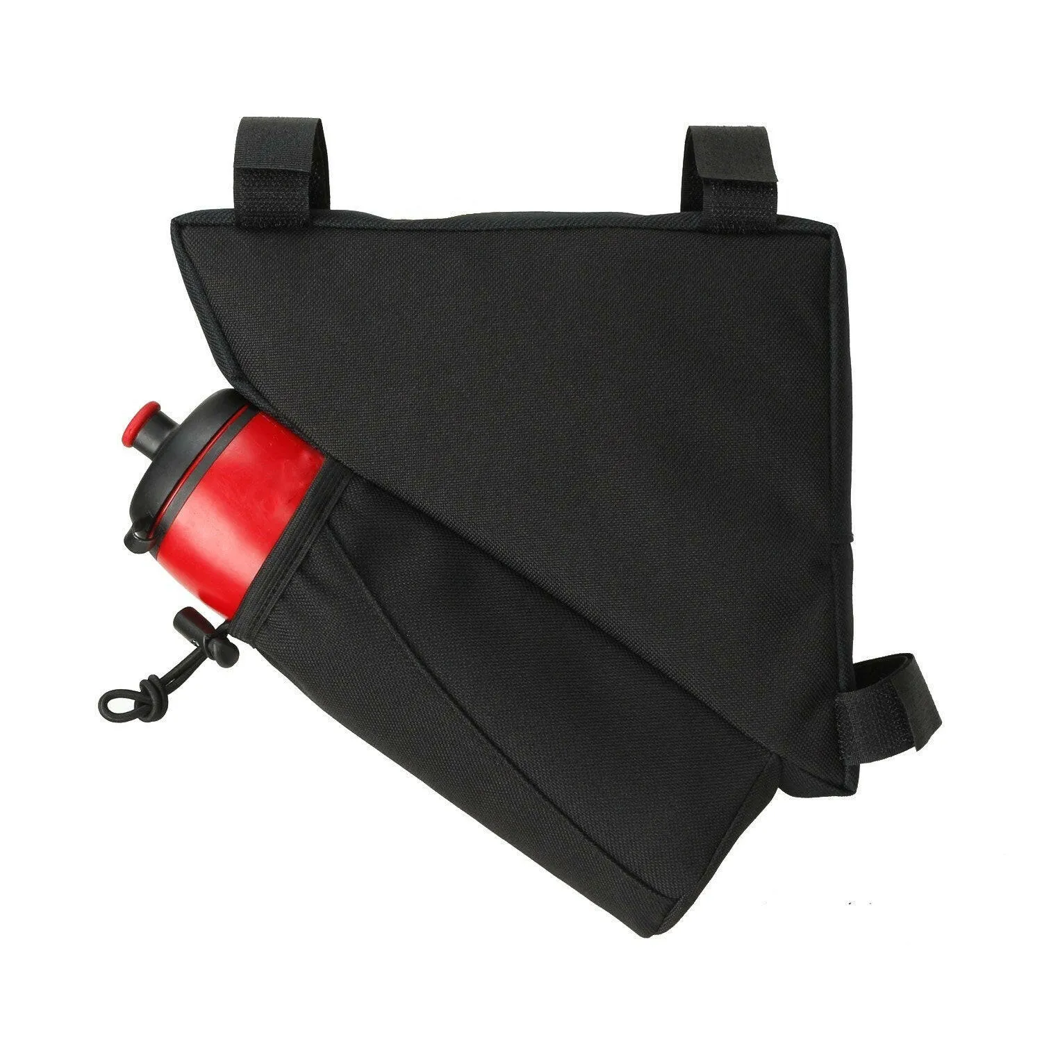 Bike Triangle Bag with Water Bottle Pocket Cycling Frame Top Tube Bag MTB Bicycle Tool Storage Bag Pouch