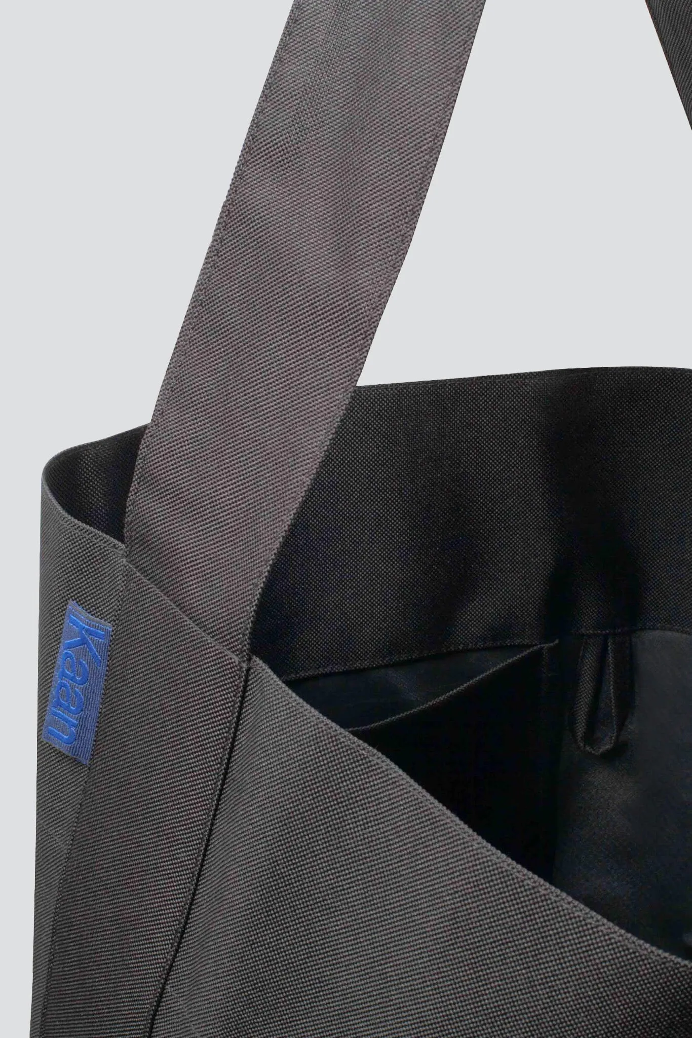 Black Waterproof Canvas Bucket Tote