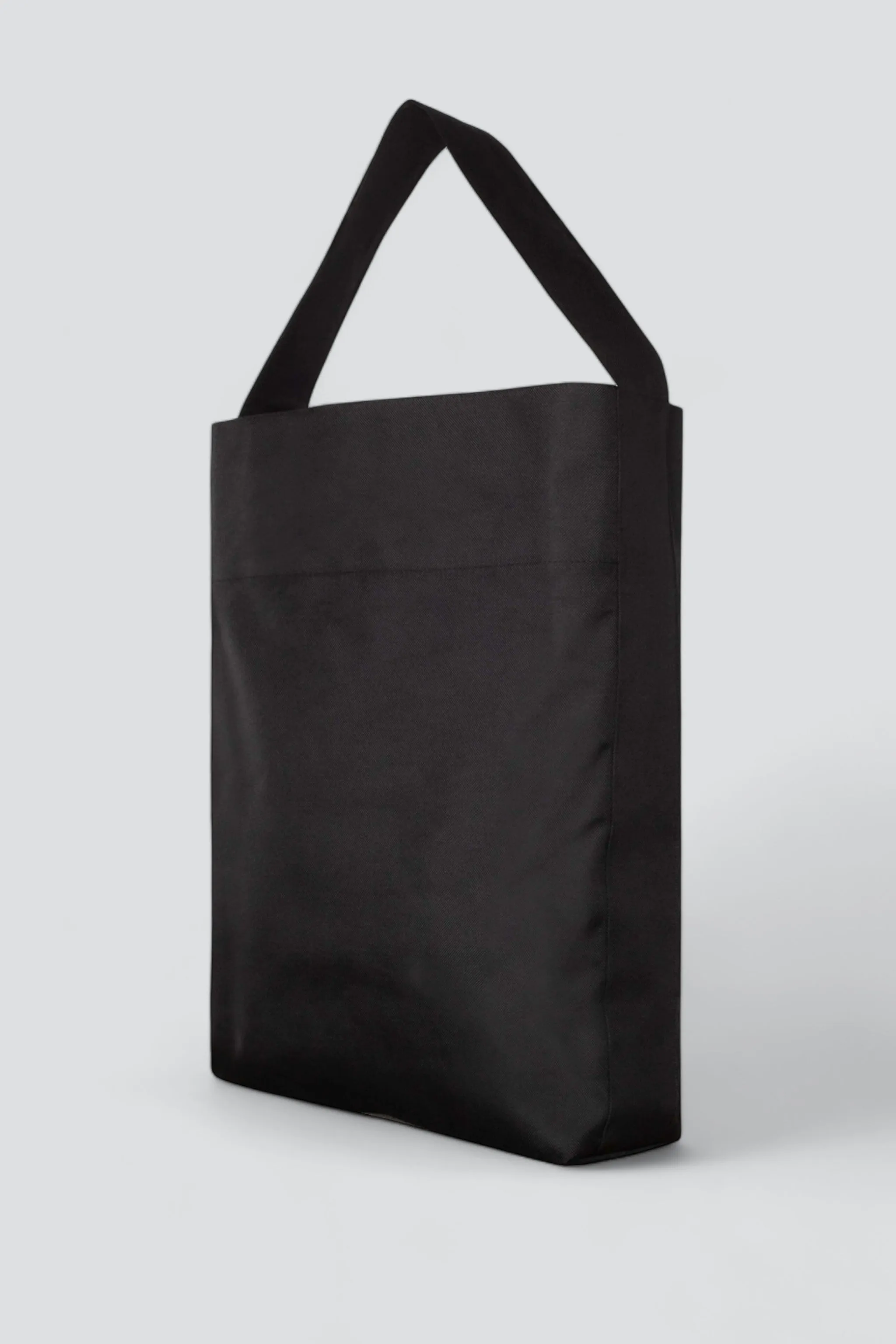 Black Waterproof Canvas Bucket Tote