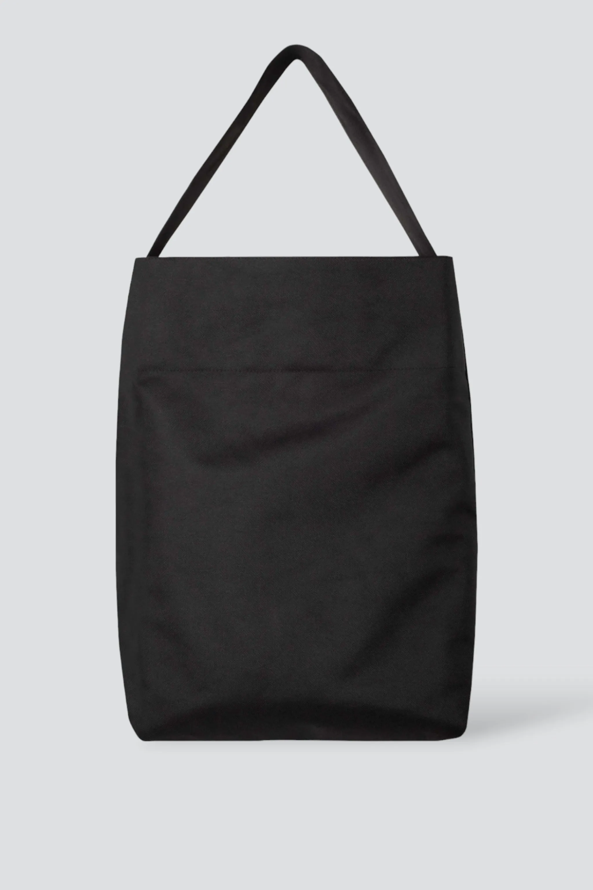 Black Waterproof Canvas Bucket Tote