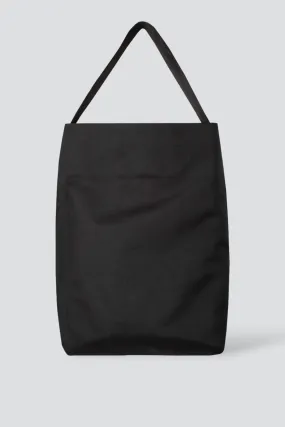 Black Waterproof Canvas Bucket Tote