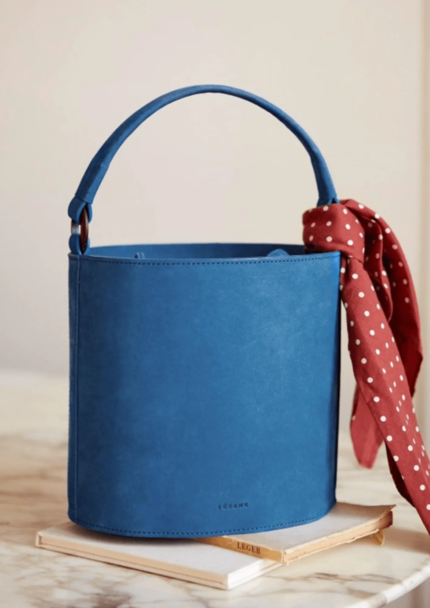 BLUE BUCKET BAG