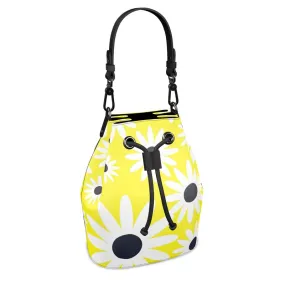 Bright Daisy Abstraction Bucket Bag