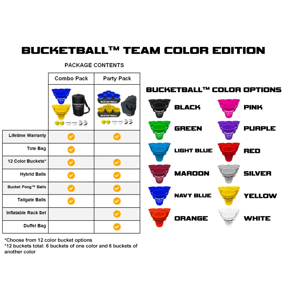 BucketBall - Team Color Edition - Combo Pack (Orange/Orange)