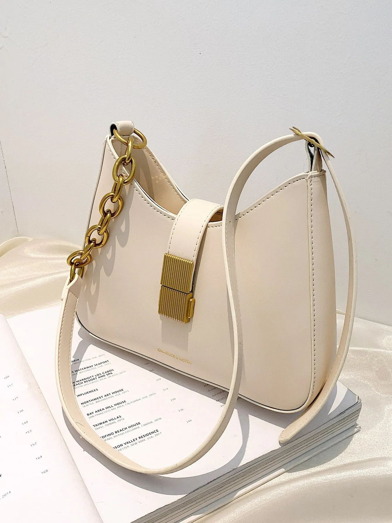 Buckle Strap Crossbody Bag