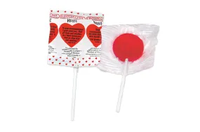 Cherry Flavored Valentine's Day Pops with Inspiration Bible Verses, 50 Count