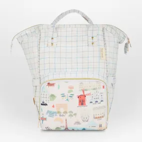 Chic Diaper Bag Backpack for New Parents (Capacity - 20L) , Mom in Paris