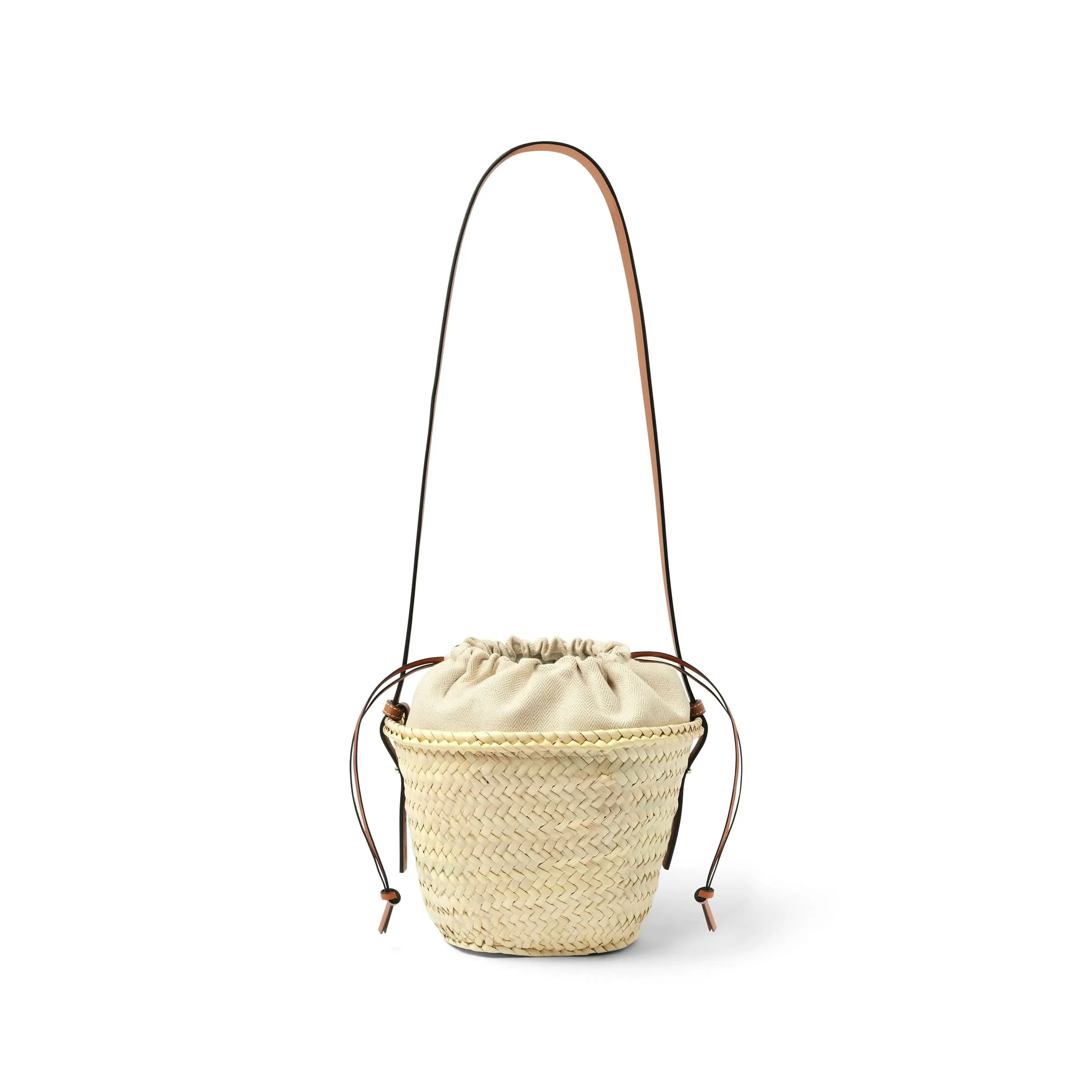 Classic Drawstring Bucket in Natural/Tan