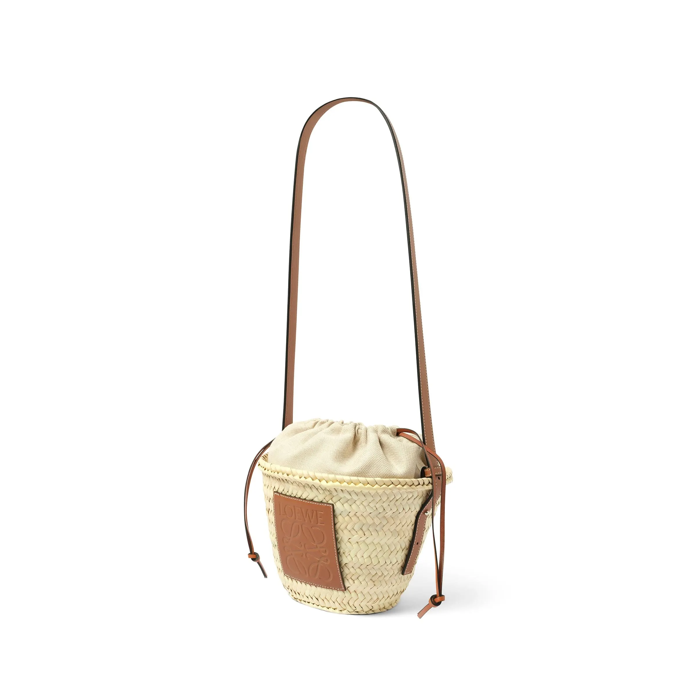 Classic Drawstring Bucket in Natural/Tan