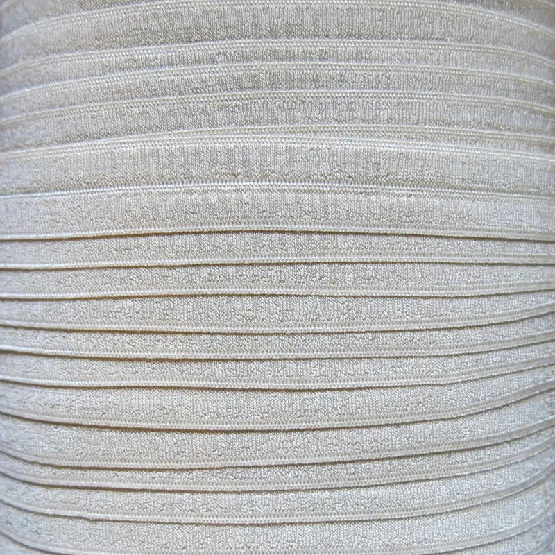 Classic Ivory Fold Over Elastic Trim