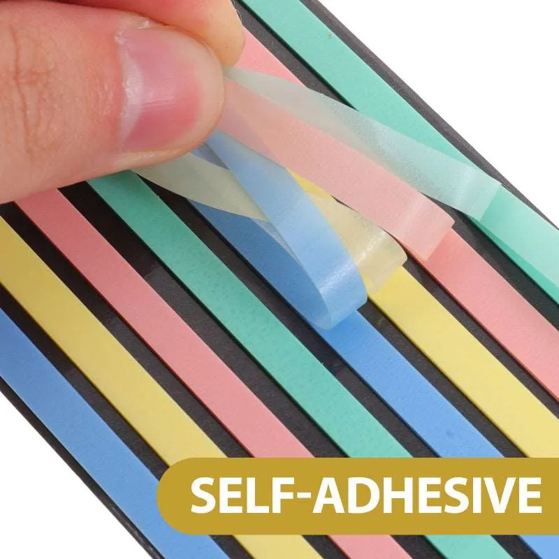 Colorful Transparent Fluorescent Flags: Organize and Highlight with 160pcs Sticky Notes (Random)