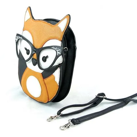 Comeco Sleepyville Critters - Foxy Fox With Vintage Eyewear Crossbody Bag