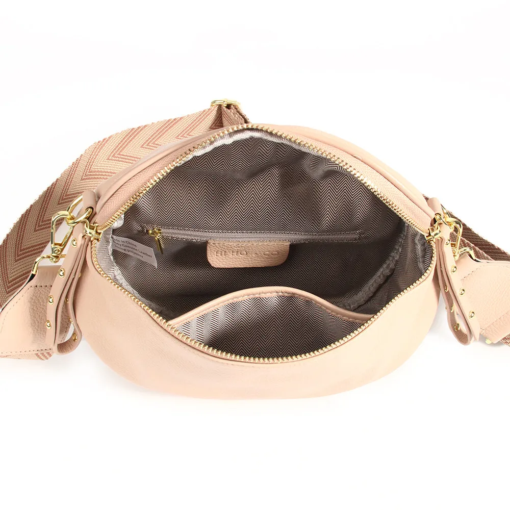 CROSSOVER LEATHER OBSESSED BAG | Blush