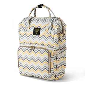 Diaper Bag - Yellow Wave