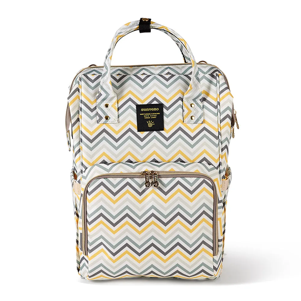 Diaper Bag - Yellow Wave