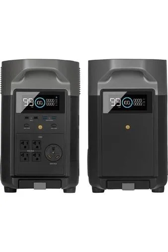 EcoFlow Delta Pro & Expansion Battery Kit - 7200 WH with Free Rich Solar 400 Watt Panel Kit, Remote & Bag