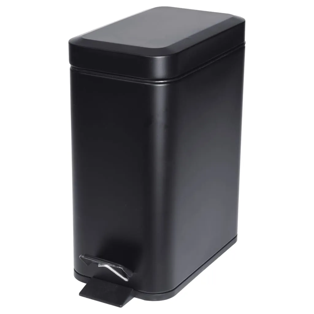 Excellent Houseware Pedal Bin 5 L Matt Black