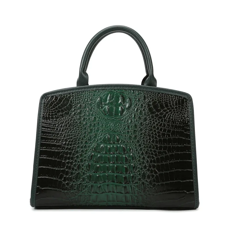 Exquisite Crocodile Pattern Luxury Handbag