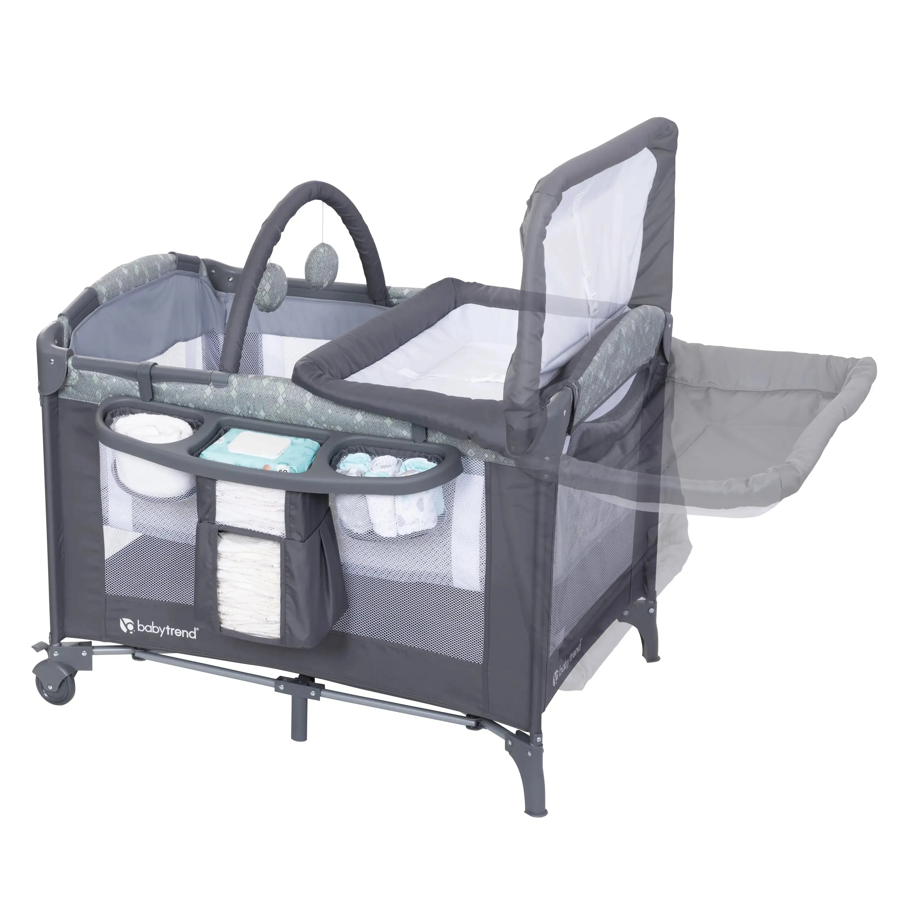 EZ Rest® Deluxe Nursery Center® Playard - Diamond Sage (Toys R Us Canada Exclusive)