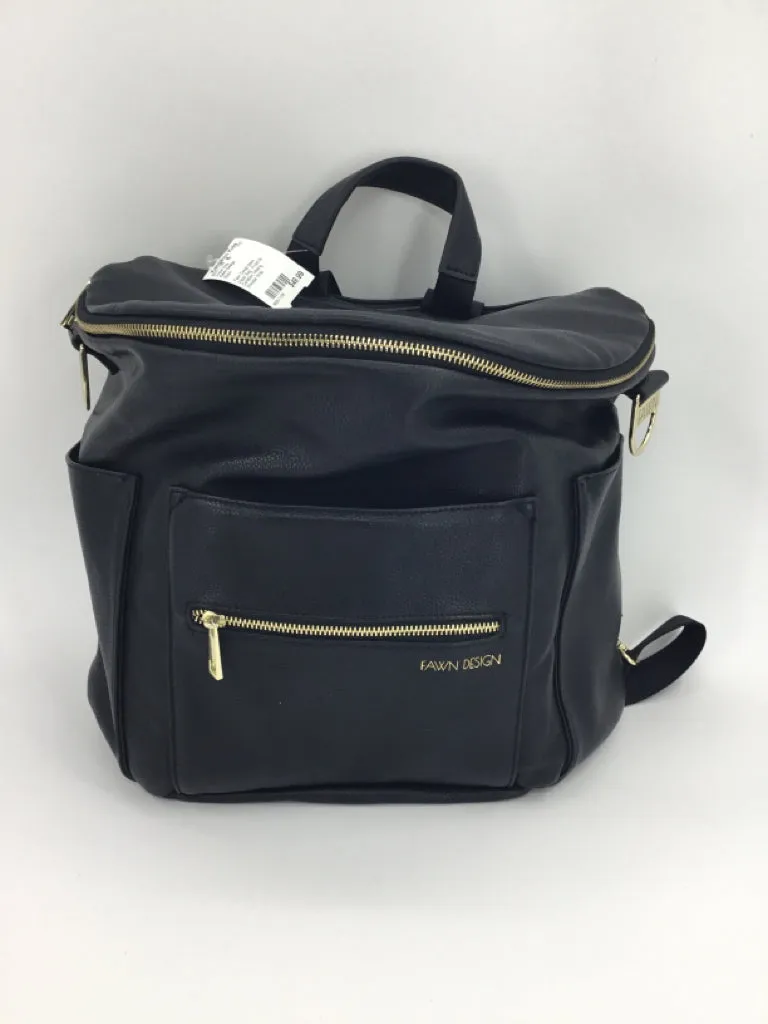 Fawn Design Black Diaper Bag - Priced for Condition, Missing Shoulder Strap