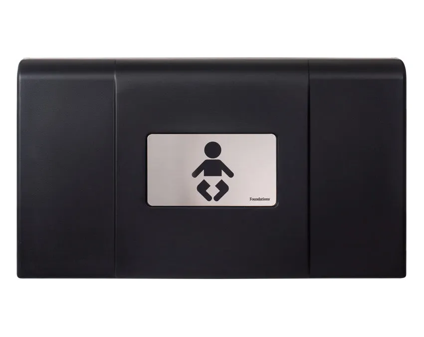 Foundations 200-EH Series with Stainless Front, Baby Diaper Changing Station with Backer Plate