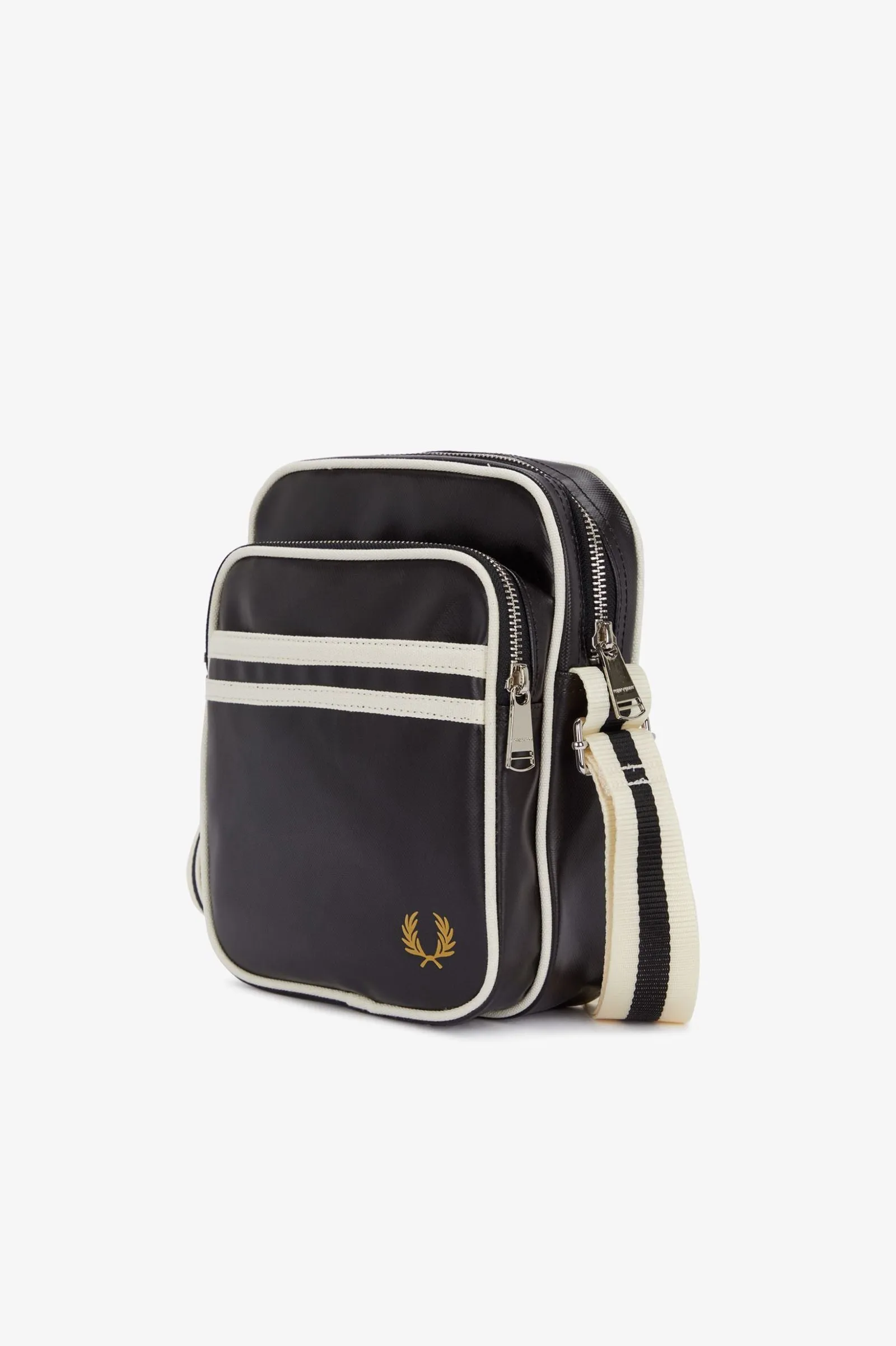 Fred Perry Black & White Classic Side Bag