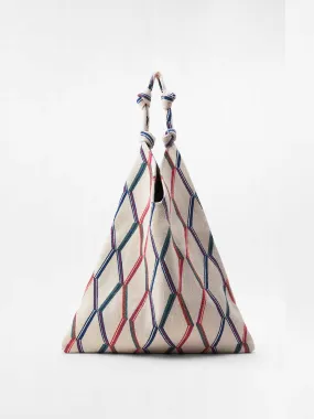 Geometricprint bucket bag