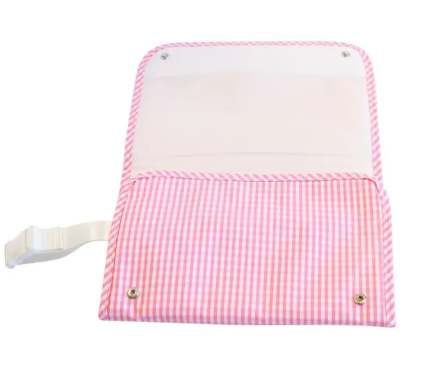 Gingham Changing Pad