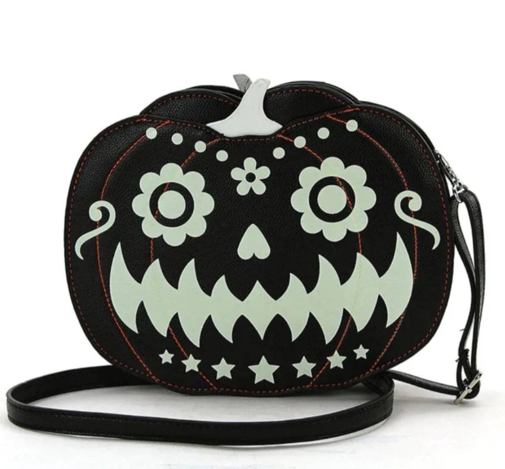 Glow in the Dark Jack O Lantern Handbag