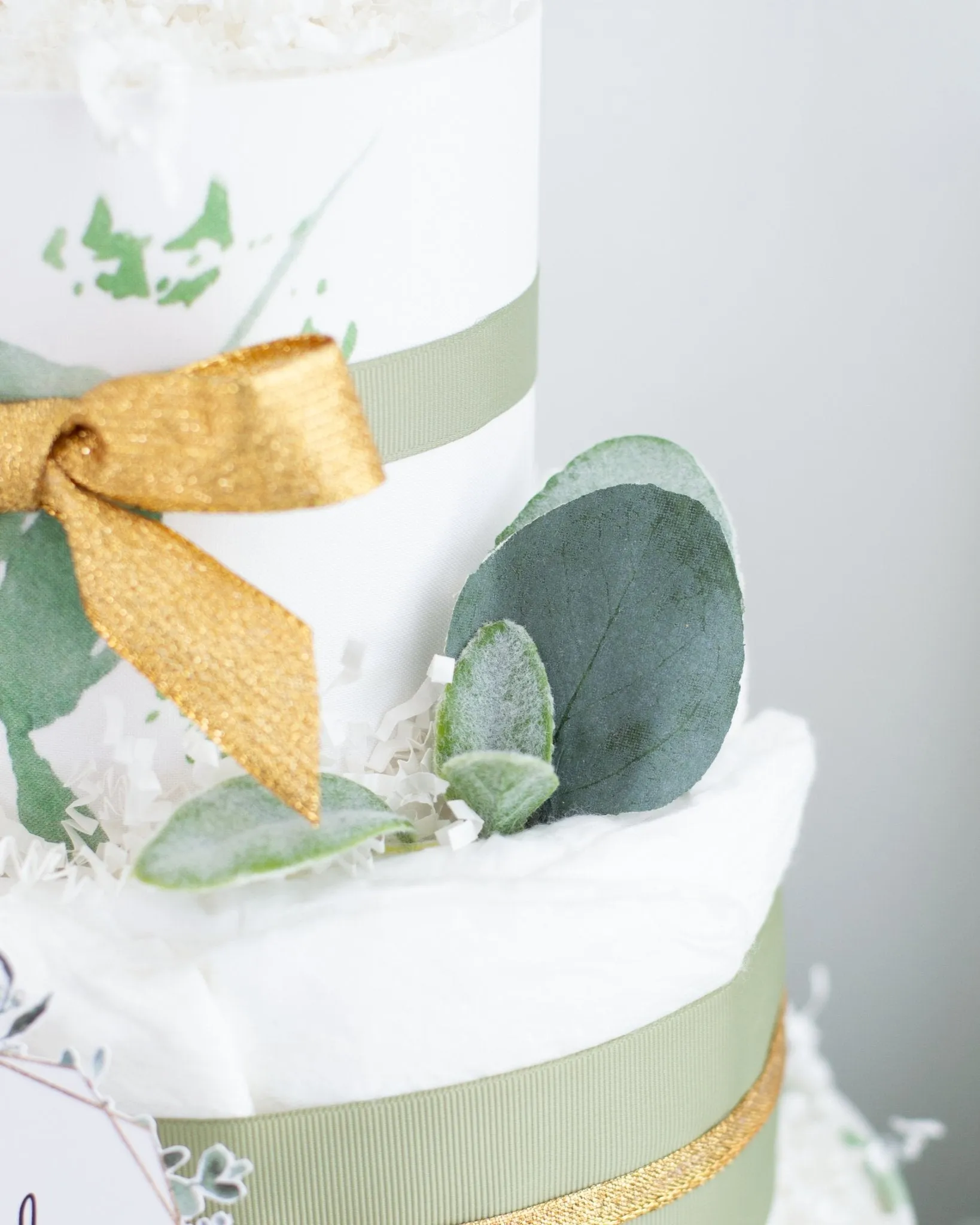 Greenery Diaper Cake