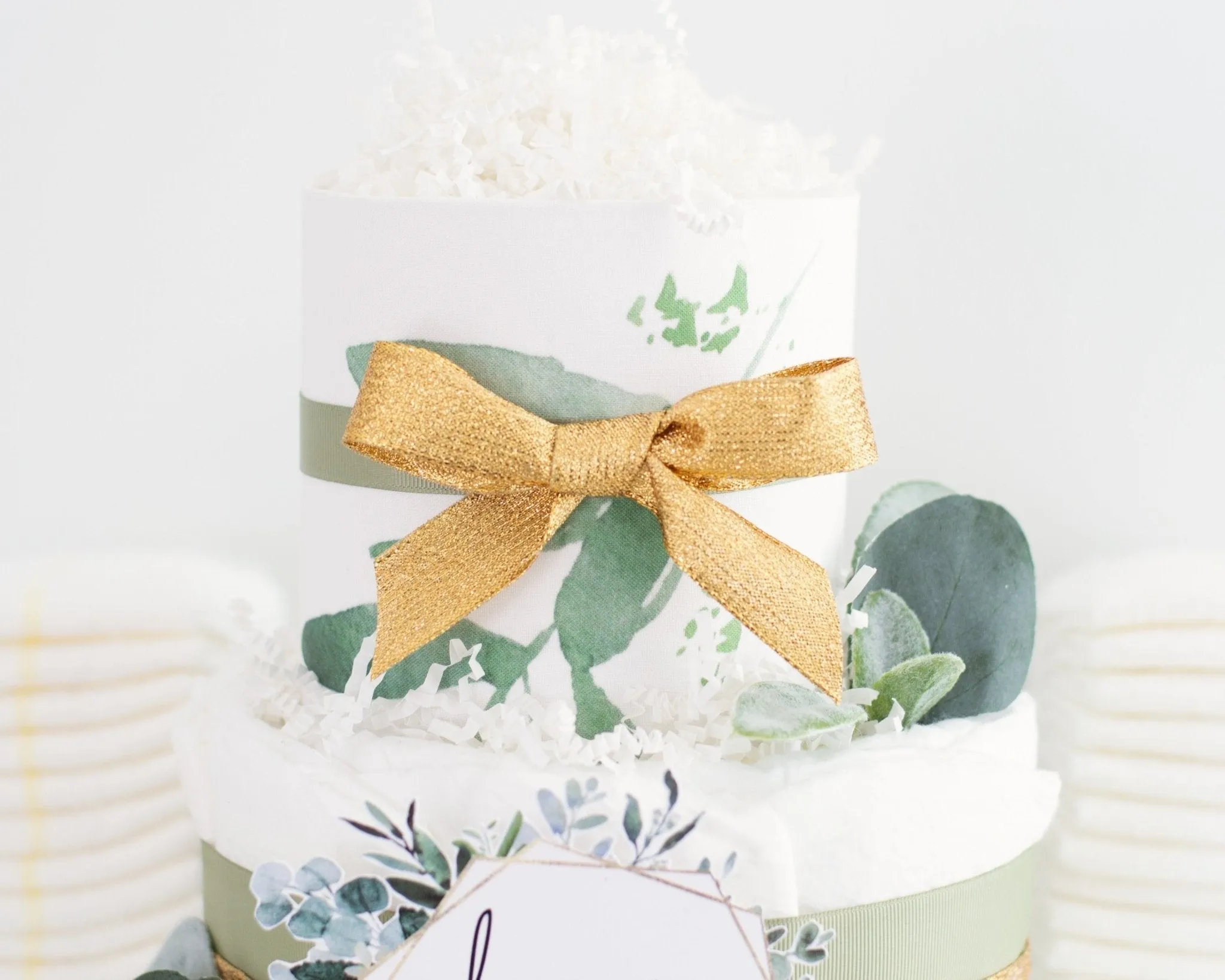 Greenery Diaper Cake