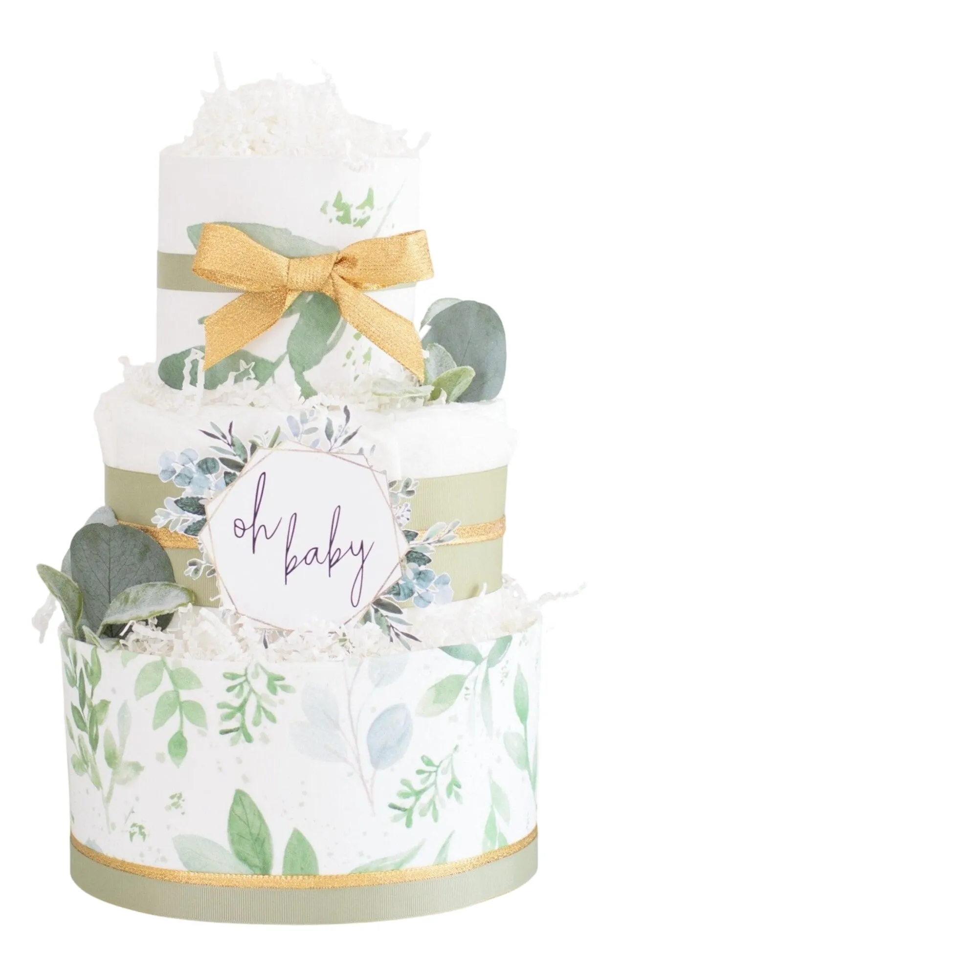 Greenery Diaper Cake