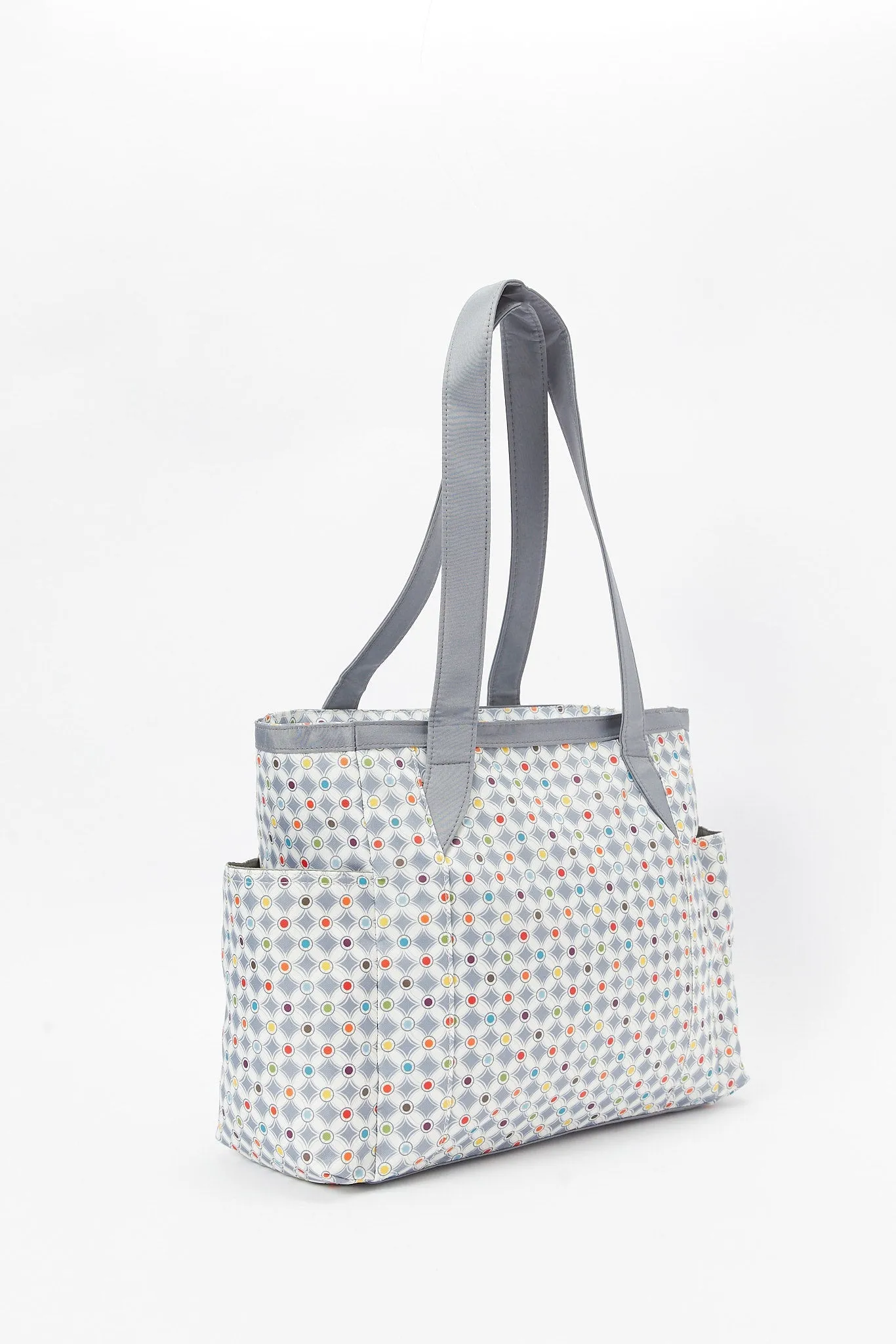 Grey Printed Diaper Bag