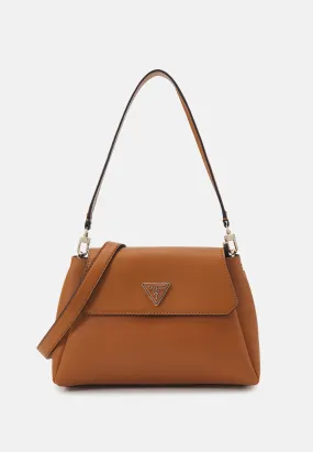 Guess Sora Girlfriend Flap Shoulder Bag - Cognac