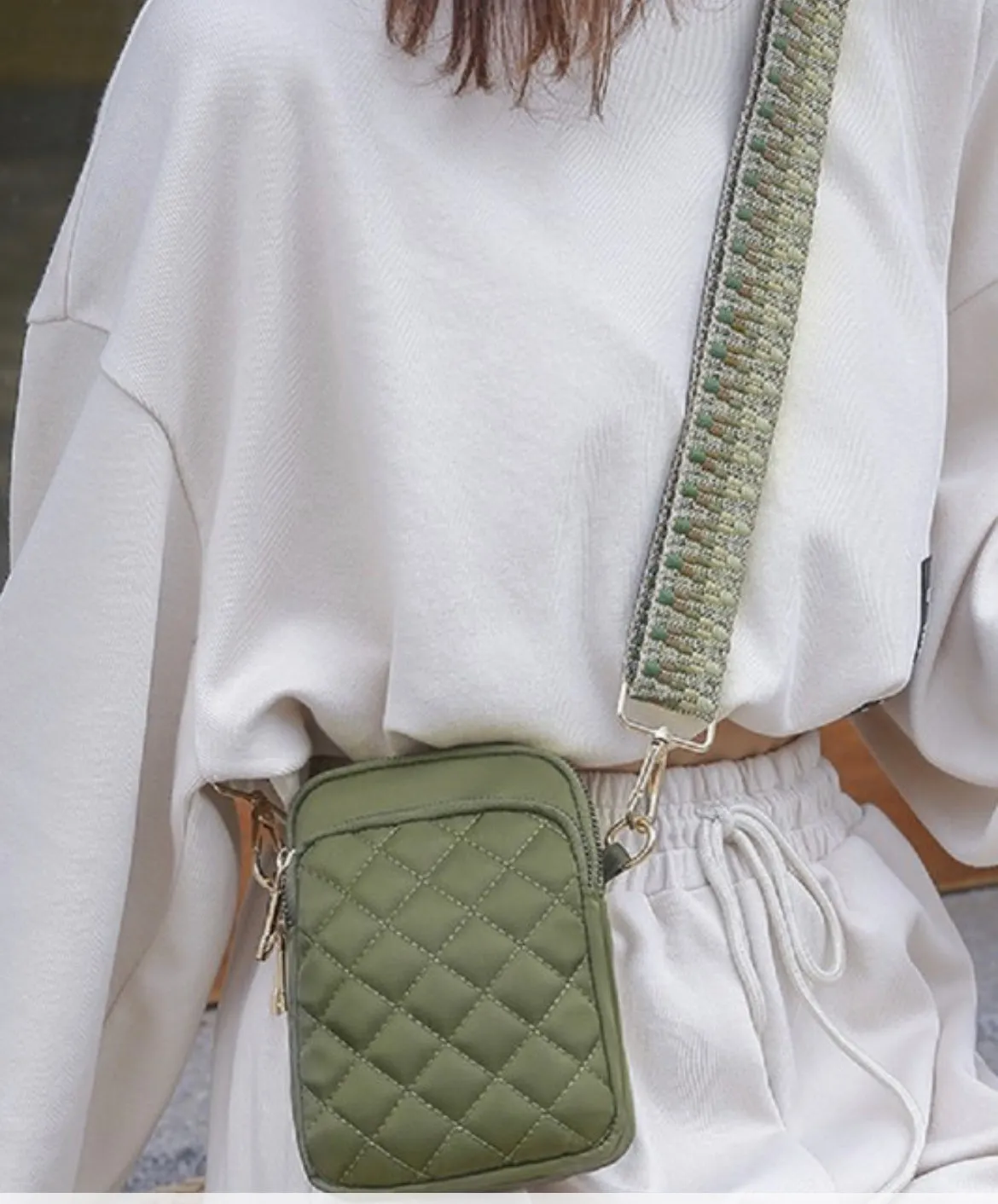 Guitar Strap Tori Quilted Crossbody Bag