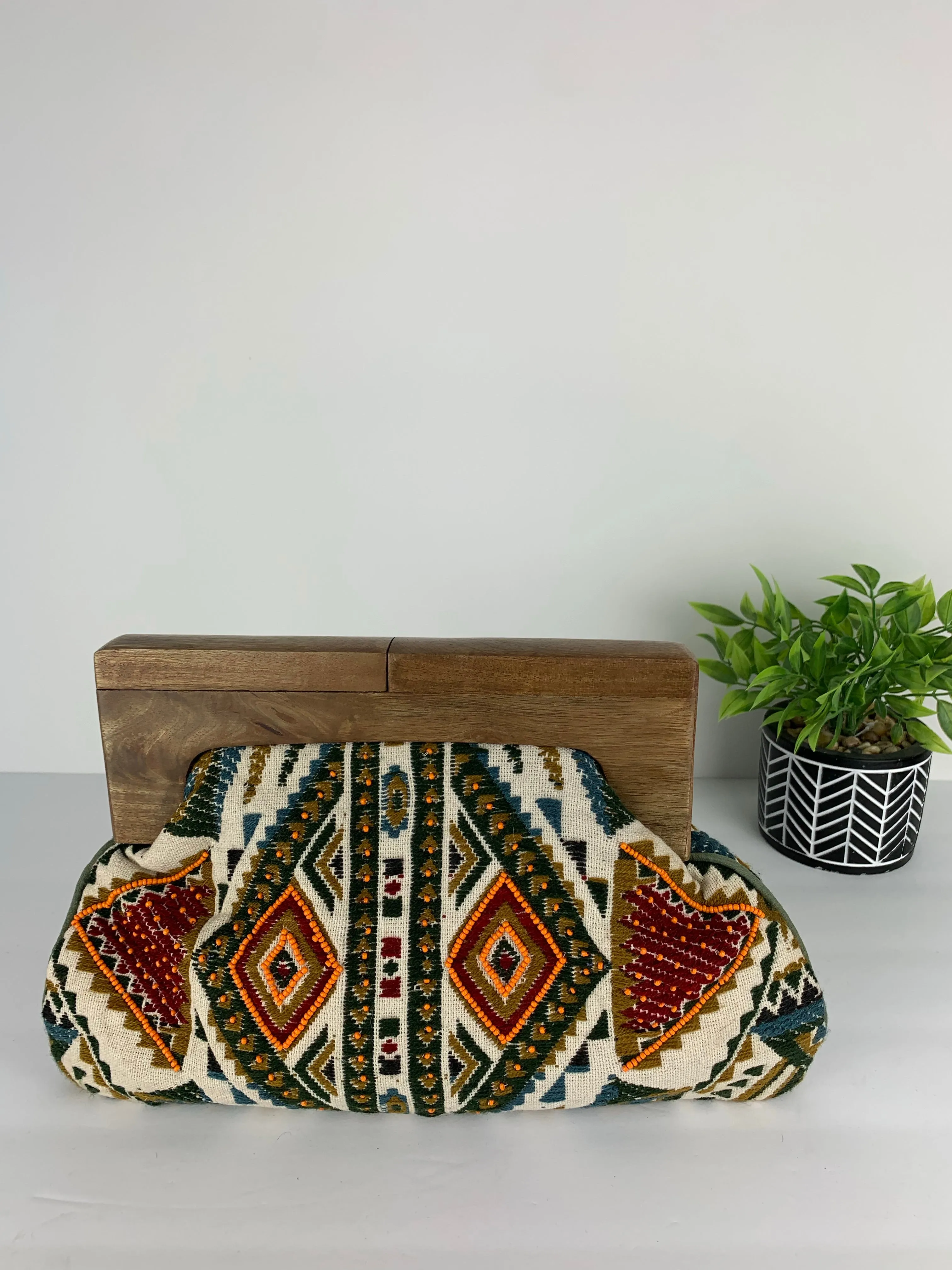 Hasina Beaded Clutch